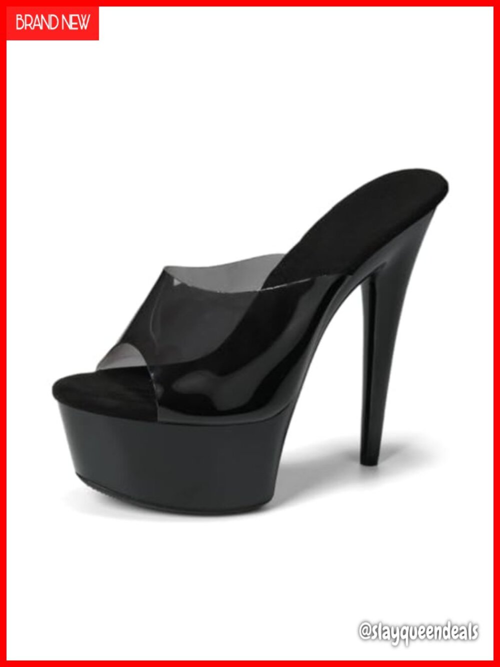 Women's 6in Platform Stiletto Heels Open Toe Pole Dance Sandals
